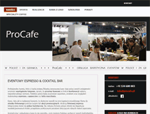 Tablet Screenshot of procafe.pl